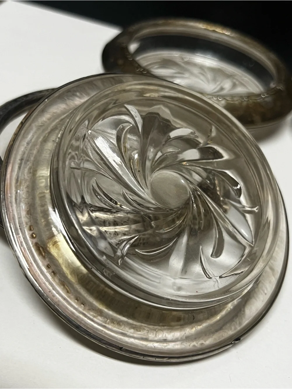 Vintage Set 4 Amston Sterling Silver Coasters